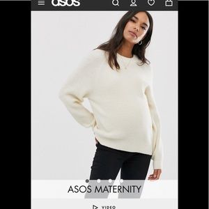 ASOS DESIGN Maternity sweater with balloon sleeve